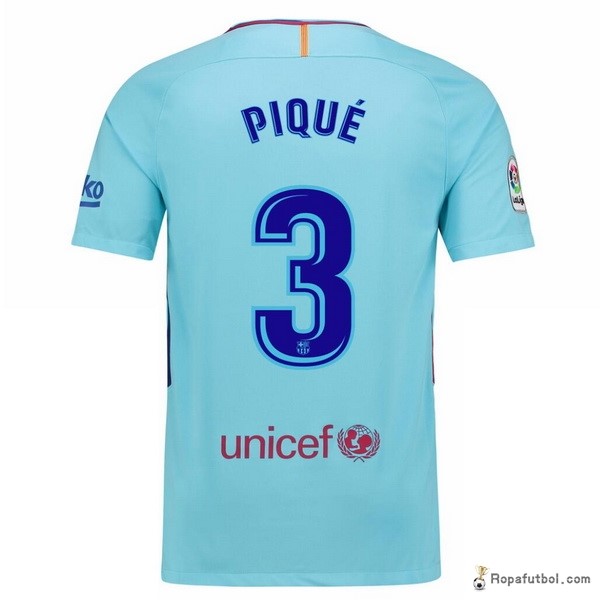 Camiseta Barcelona Replica Segunda Ropa Pique 2017/18